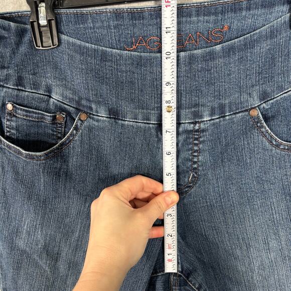 Jag Jeans Womens 10P Straight Pull On Mid Rise Ankle Nora Jegging Stretch Indigo - Picture 6 of 12
